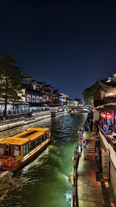 夜游古运河 感受江南水乡风情图片