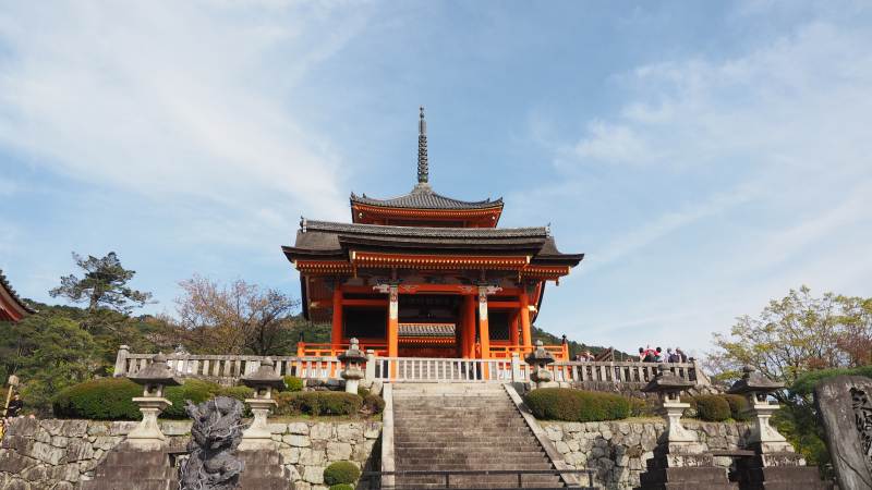 日本京都清水寺的美丽风景图片