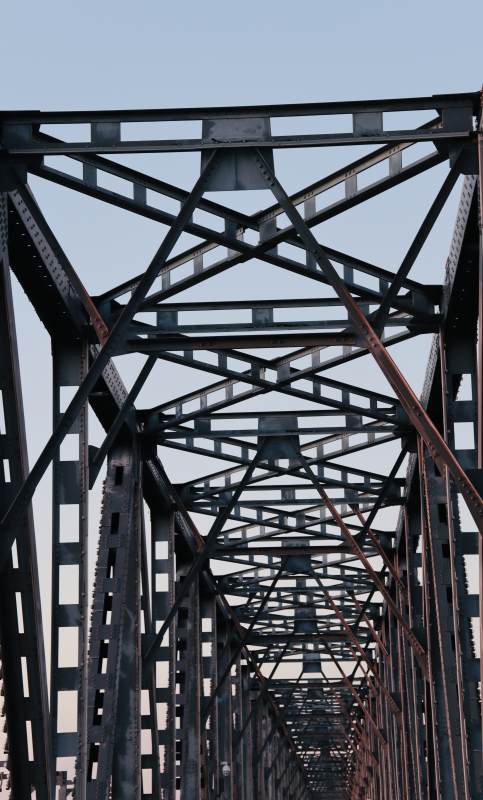 铁桥的结构之美图片