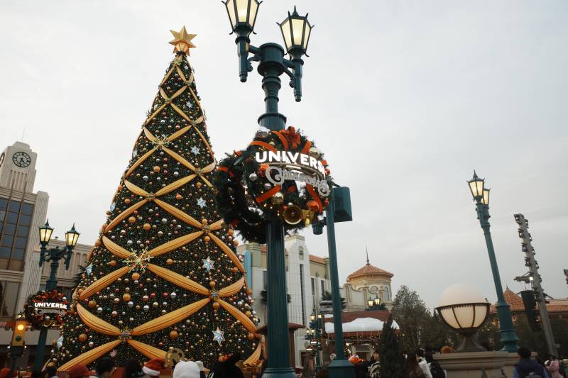 环球影城圣诞树图片
