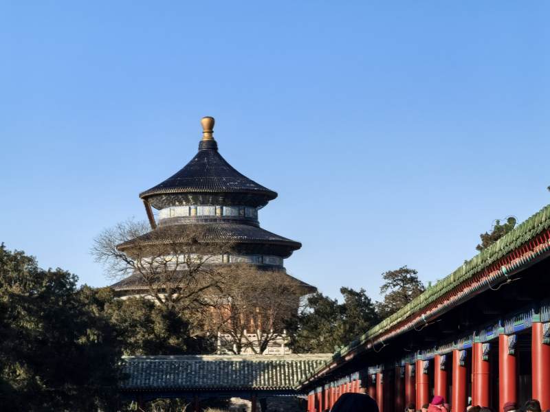 北京天坛公园的建筑图片