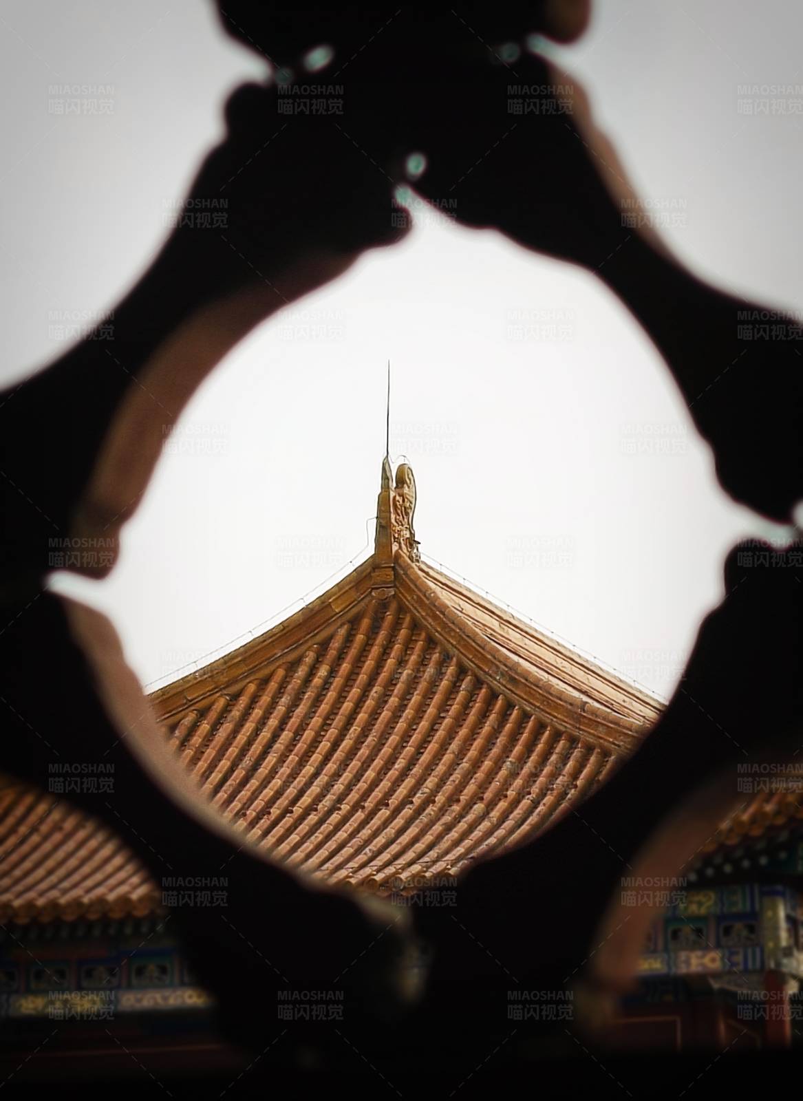 故宫的屋顶图片