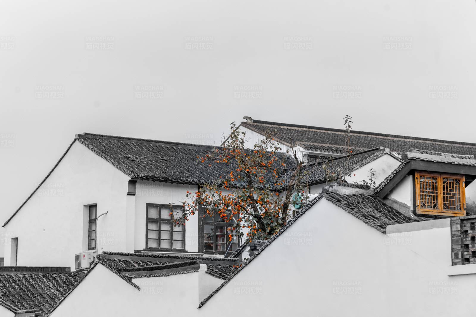 江南古建筑的秋日风情图片