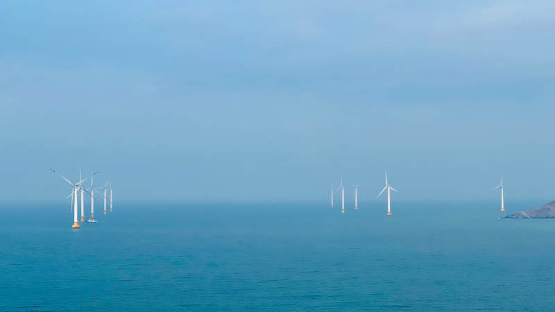 海上风力发电场图片