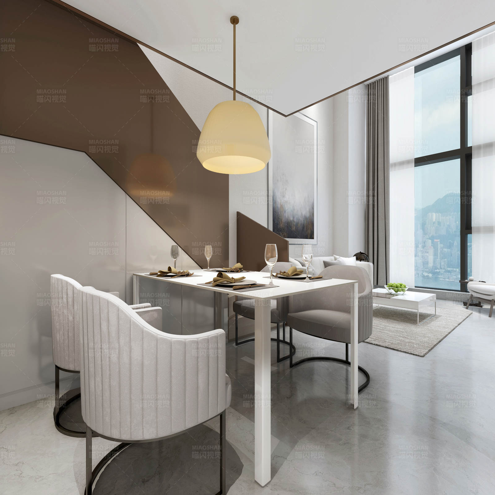 现代简约风格餐厅设计图片