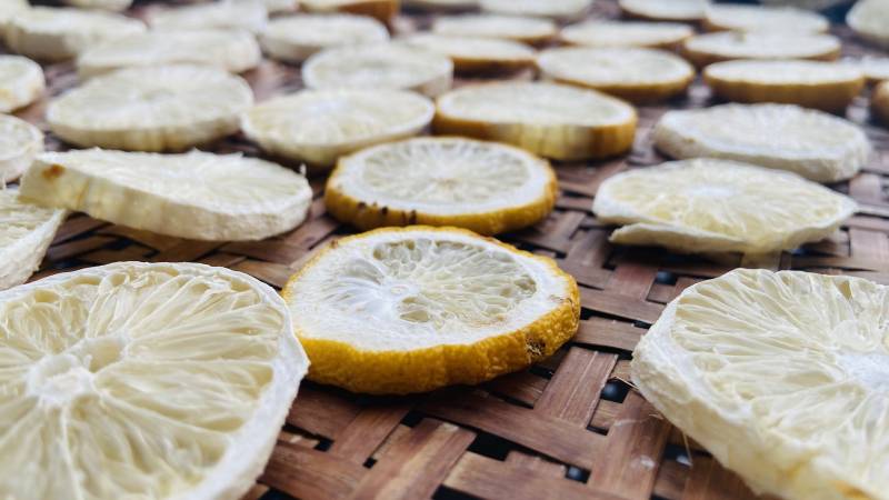 柠檬片的夏日清新图片