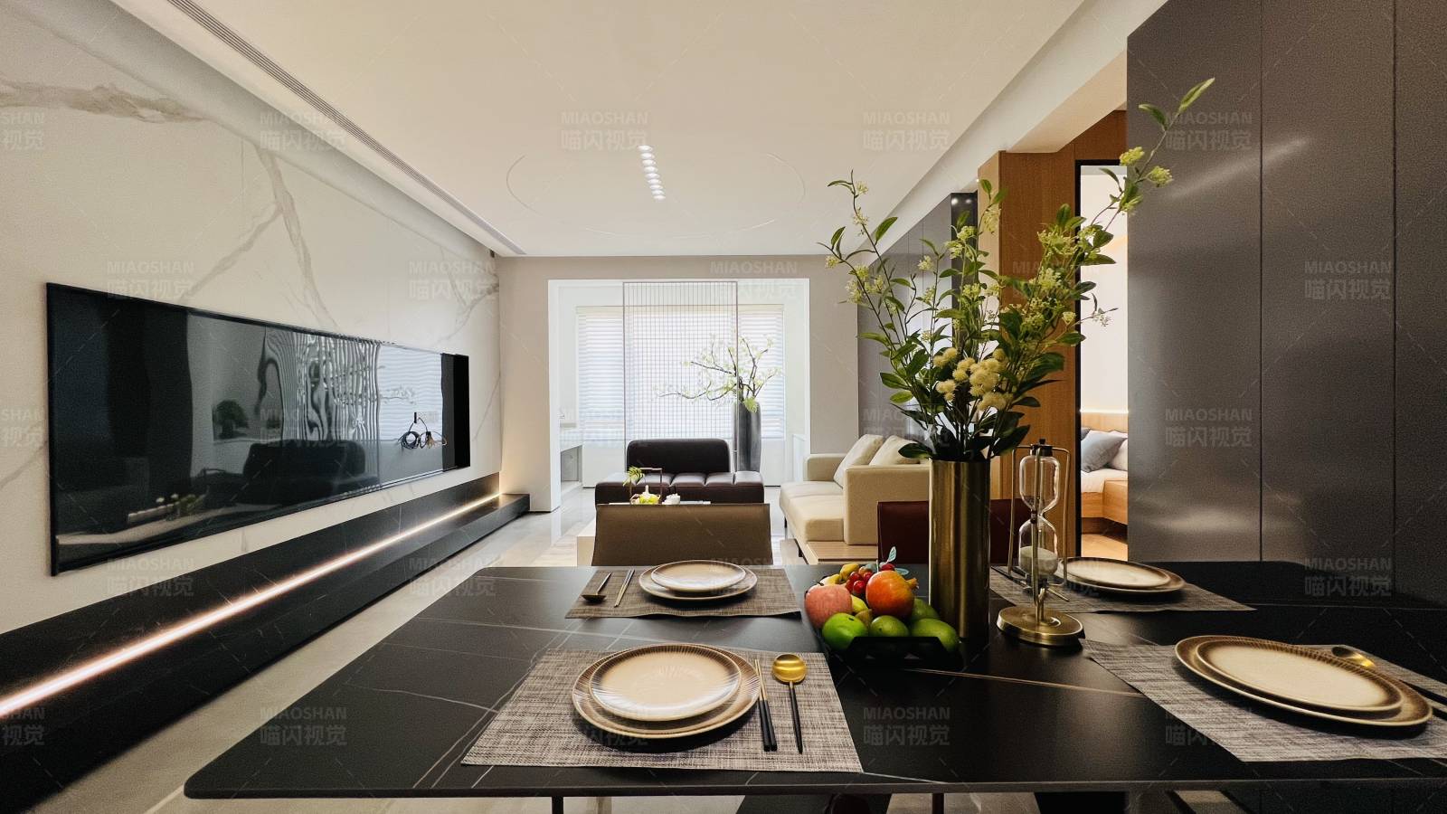 现代简约风格餐厅设计图片