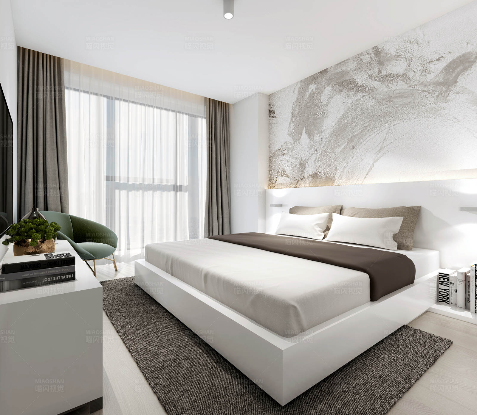 现代简约卧室设计图片