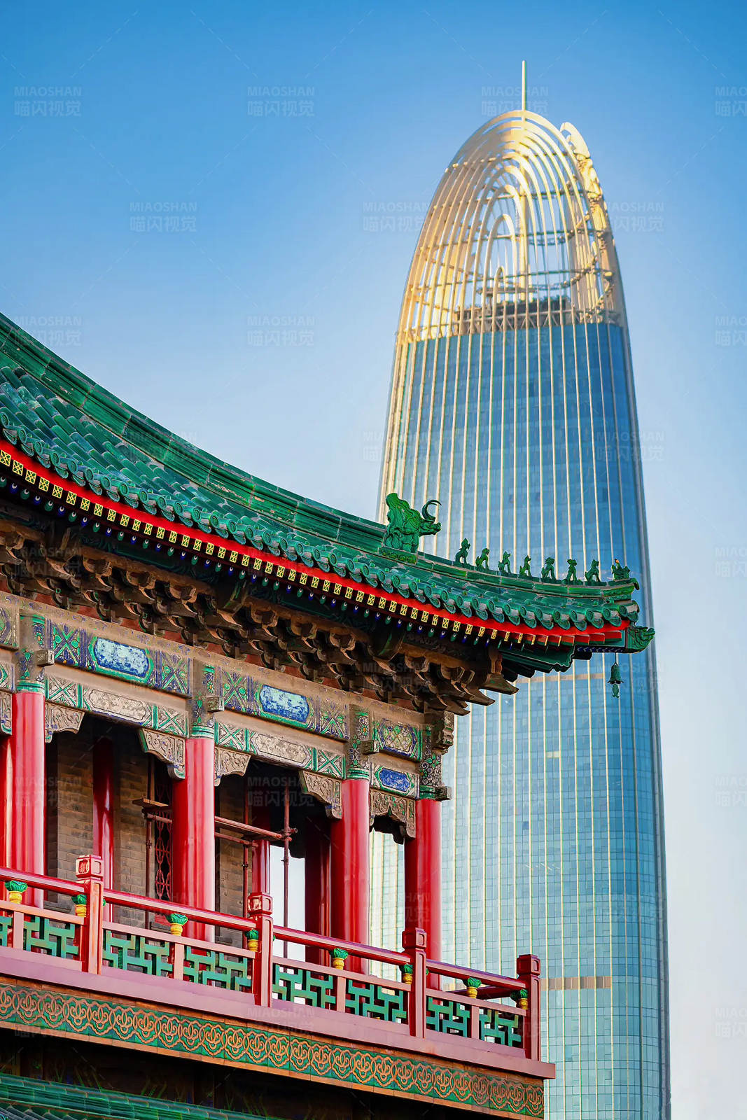 济南传统与现代的完美融合图片