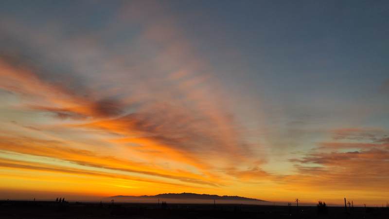 日落时分的天空美景图片
