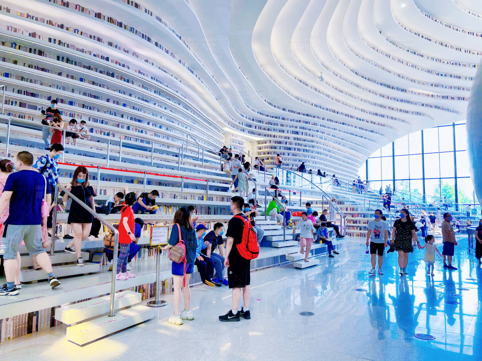 天津滨海图书馆图片