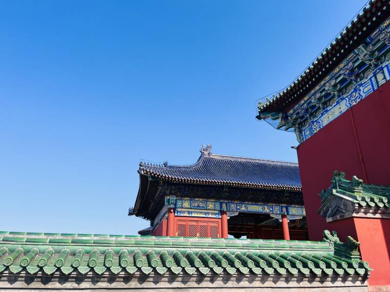 故宫的屋顶图片