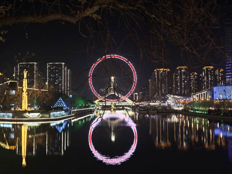 天津之眼摩天轮图片