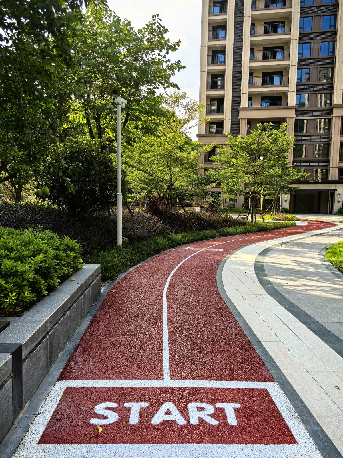 城市跑道起点图片