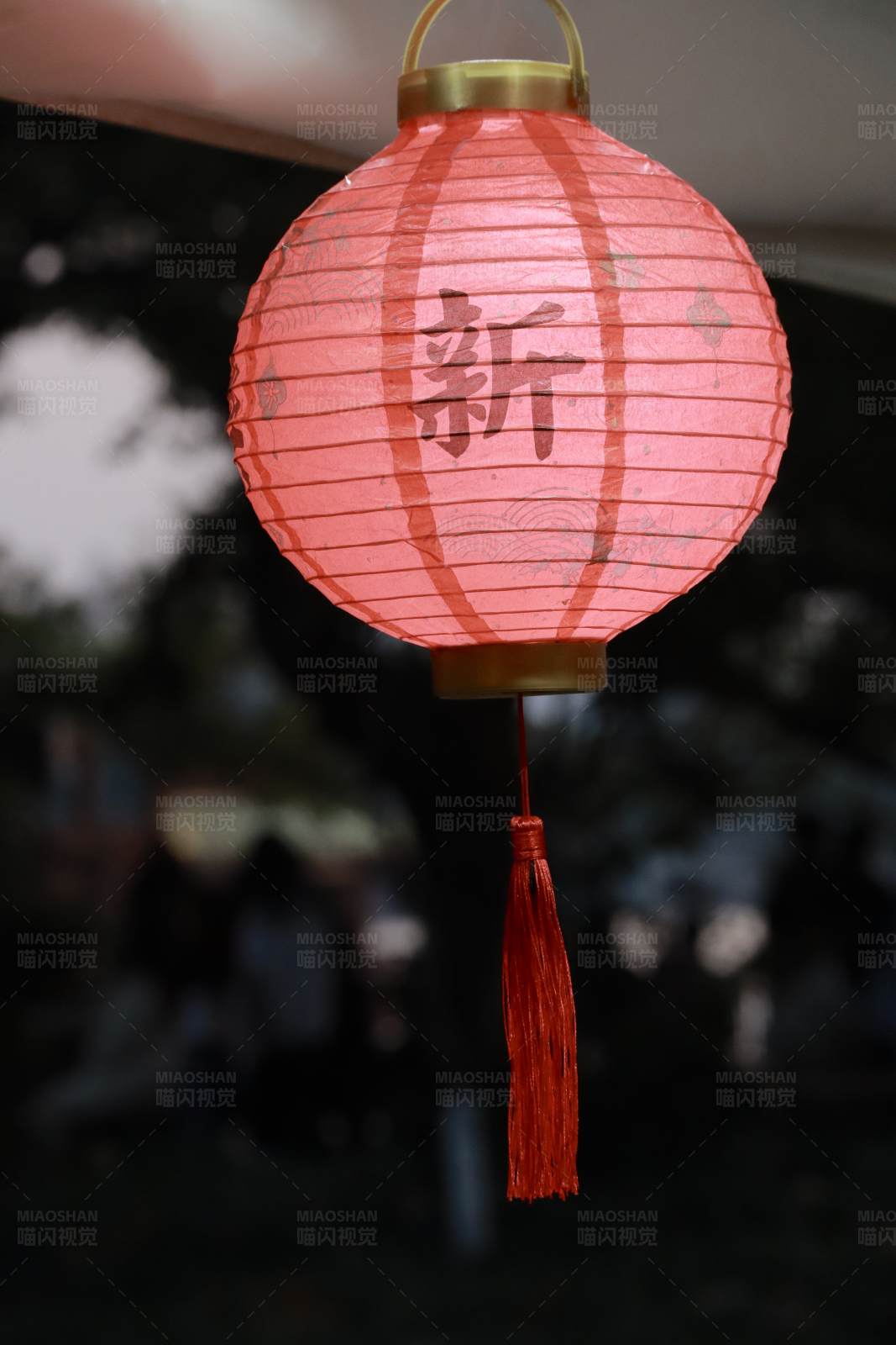 红灯笼上的汉字图片