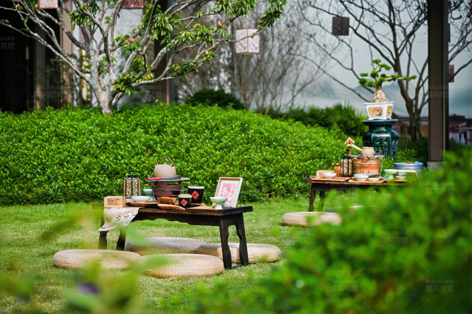 户外茶歇雅座图片