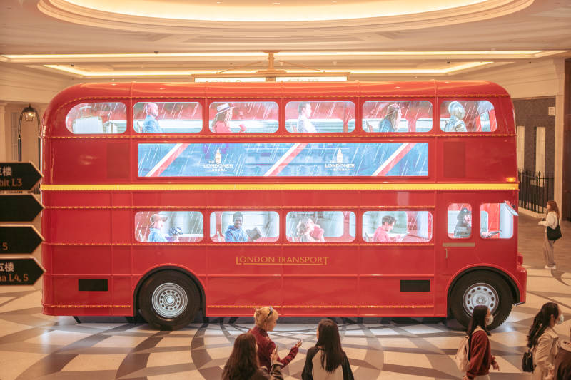 红色双层巴士展览图片
