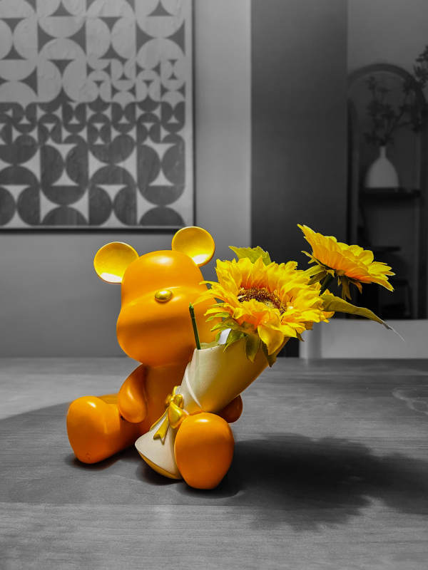 向日葵小熊图片