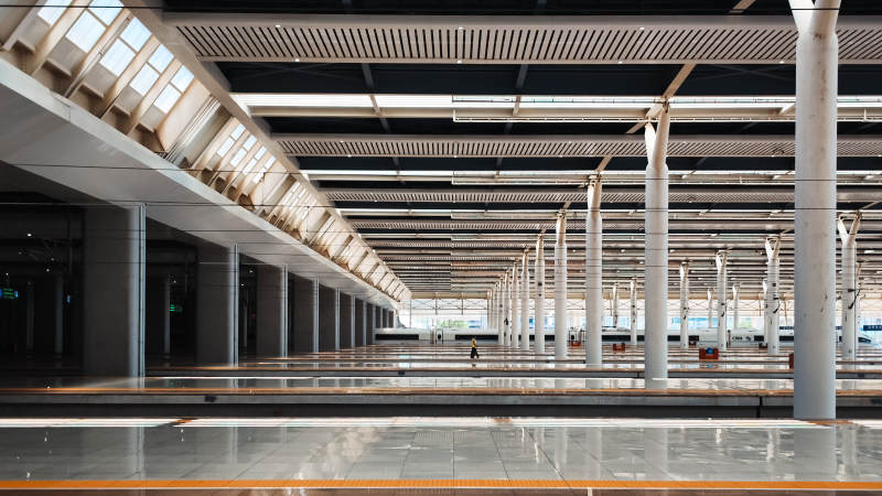 高铁站台图片
