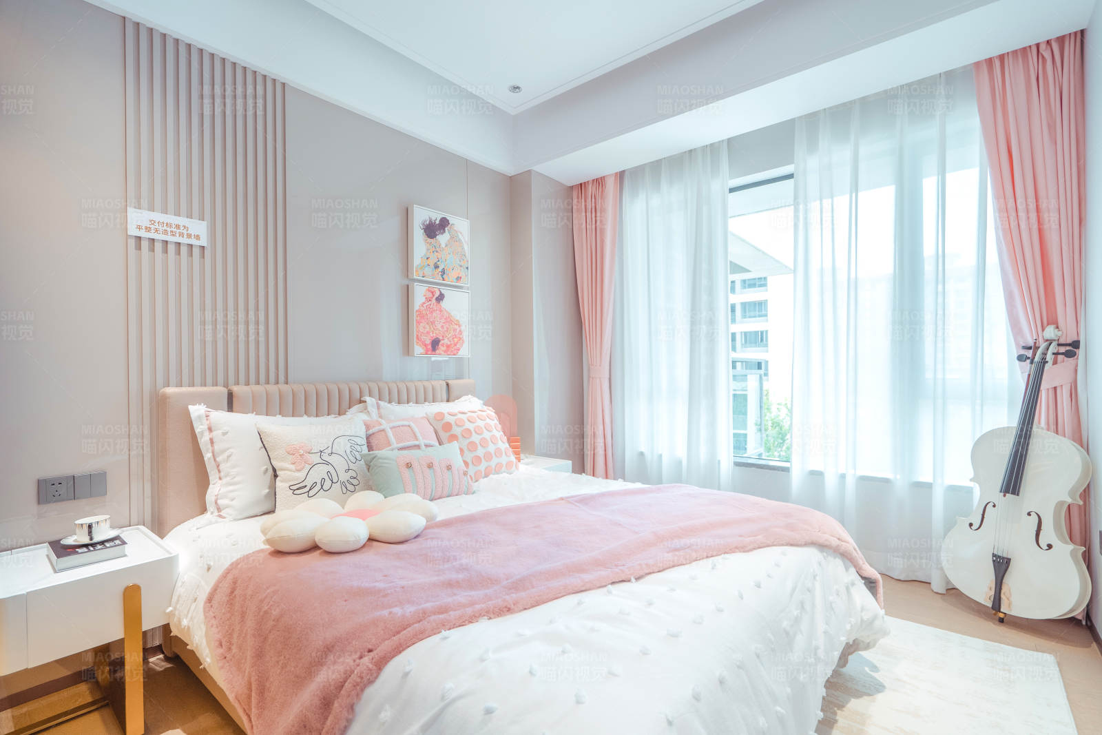 粉色温馨卧室图片