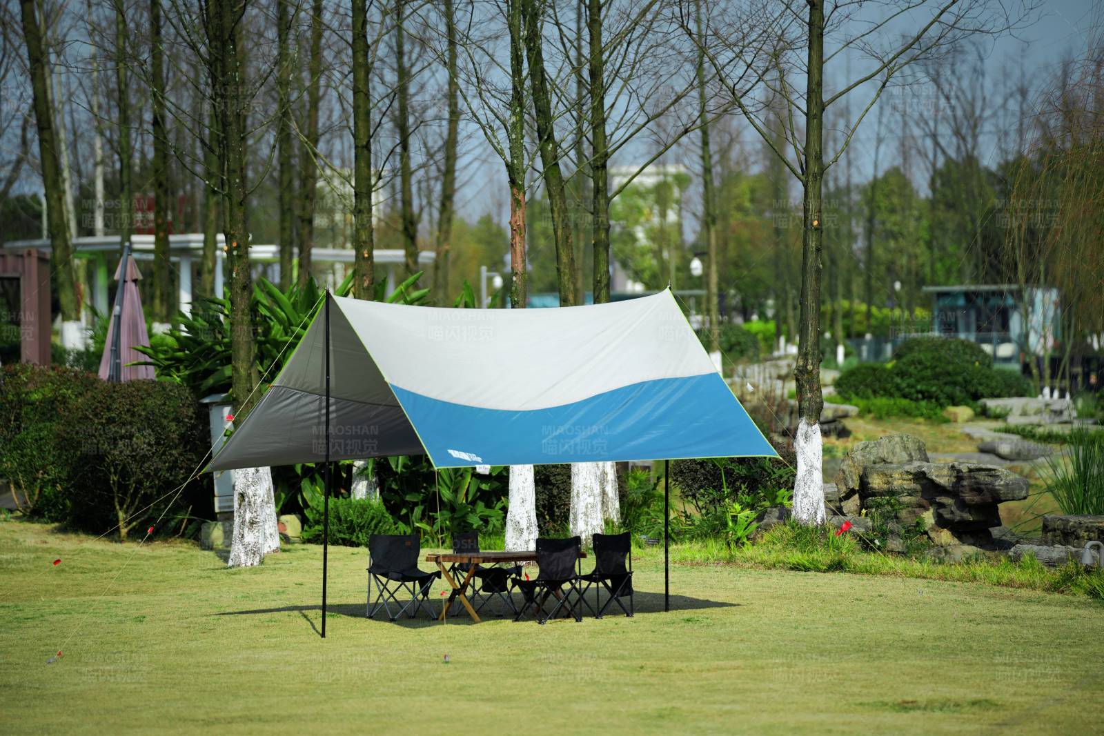 户外露营遮阳棚图片