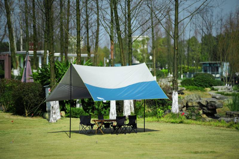 户外露营遮阳棚图片