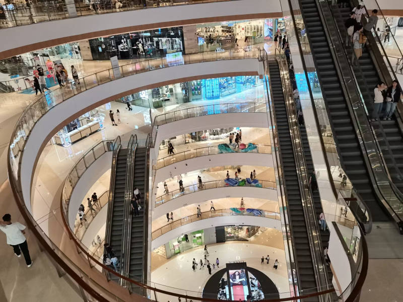 购物中心的多层次景观图片