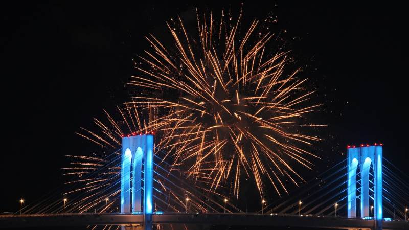 烟花绽放 点亮夜空图片