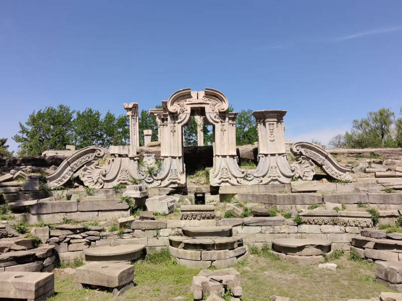 圆明园遗迹图片