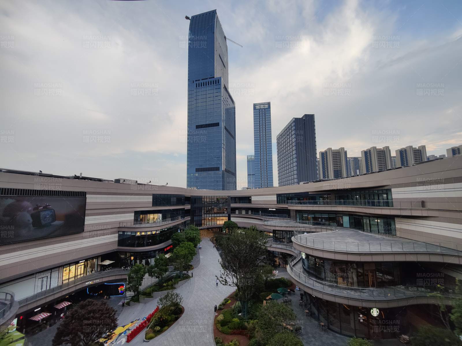 现代都市商业区图片