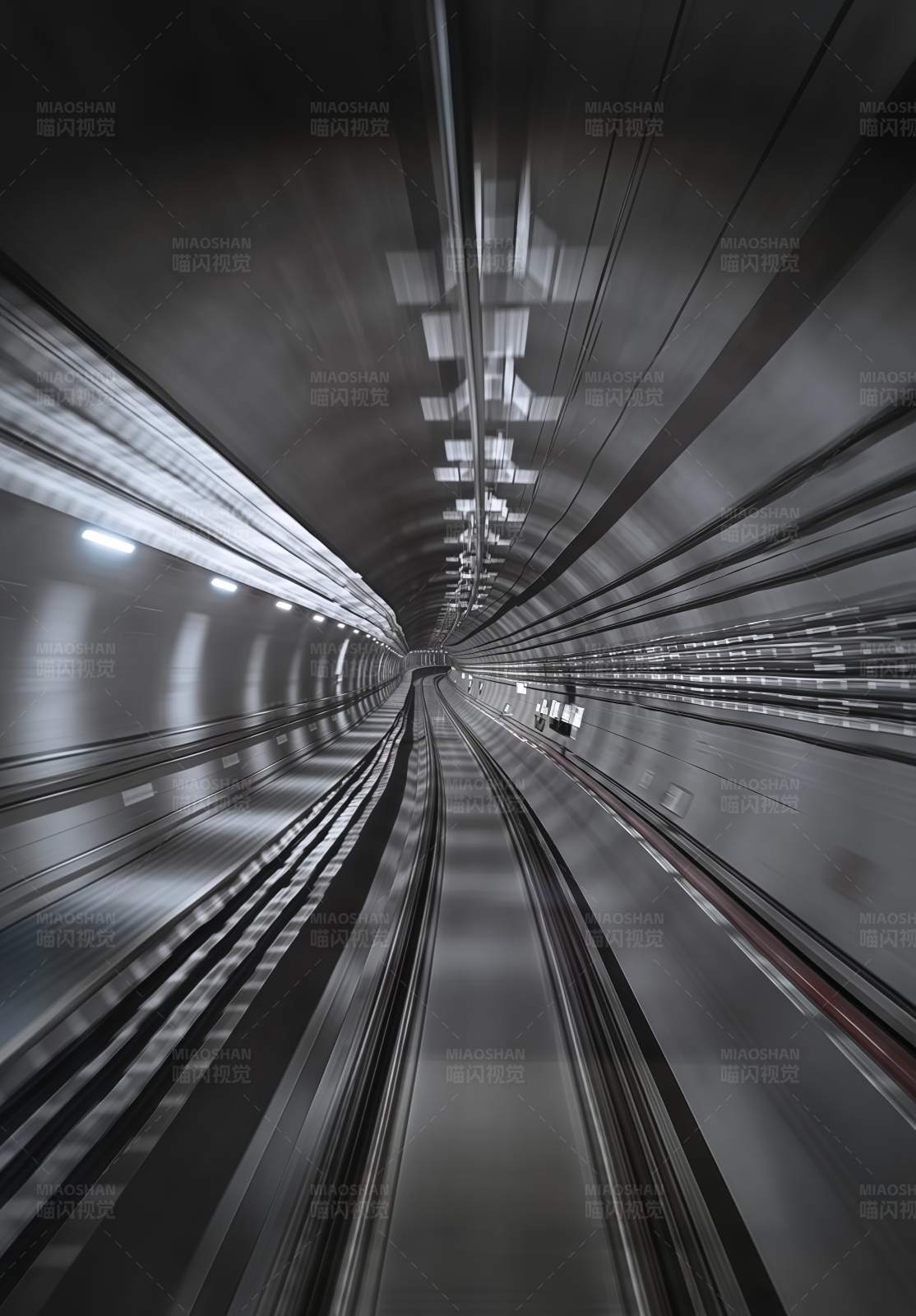 地铁隧道的速度感图片