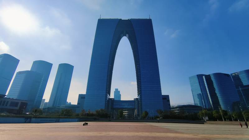 苏州地标 东方之门图片