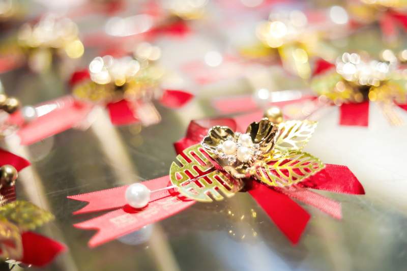 婚庆装饰品特写图片