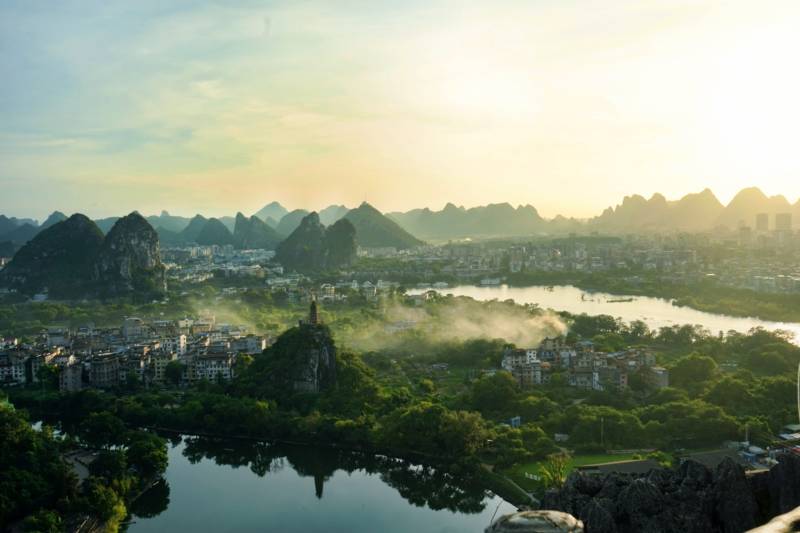 桂林山水甲天下图片