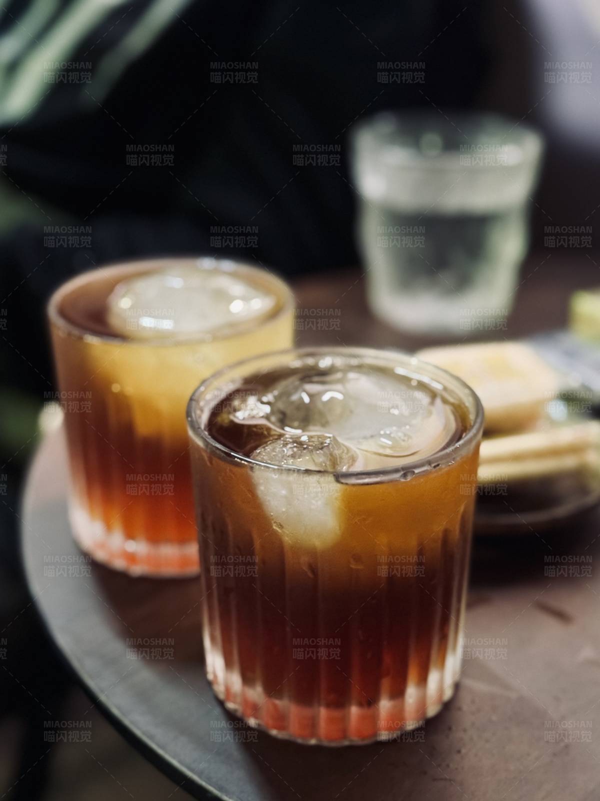 冰镇咖啡特写图片