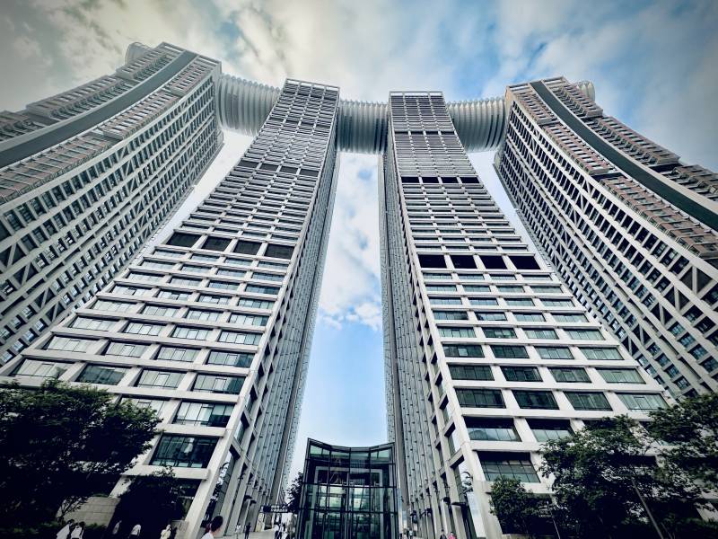 重庆来福士现代建筑群图片