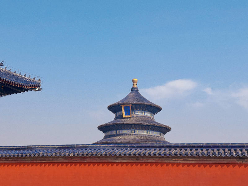 天坛的建筑景观图片