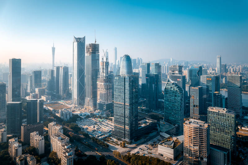 现代都市天际线图片