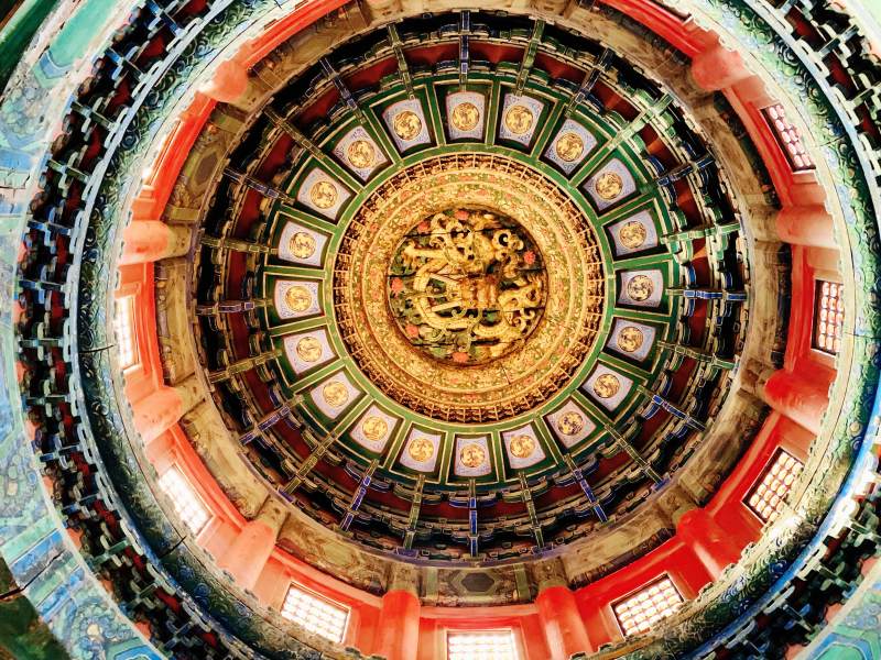 故宫穹顶的华丽装饰图片