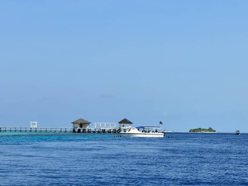 海上码头与游艇图片