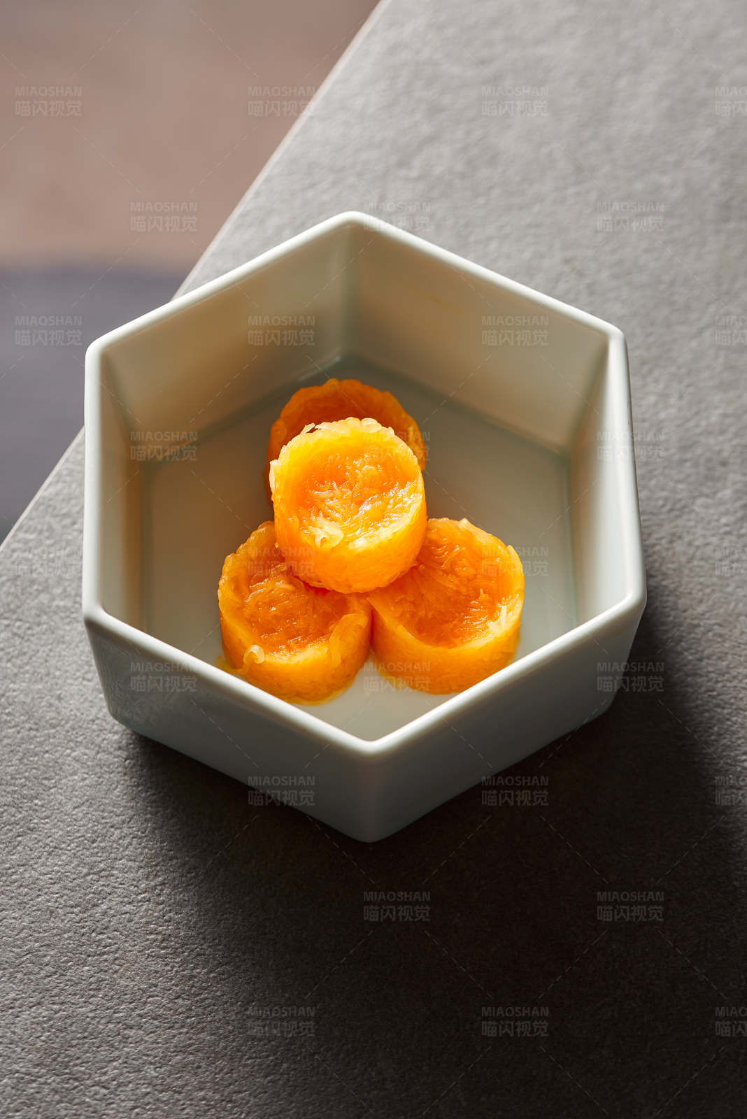 橙片六角碗米糕图片