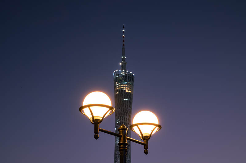 夜幕下的城市之光图片