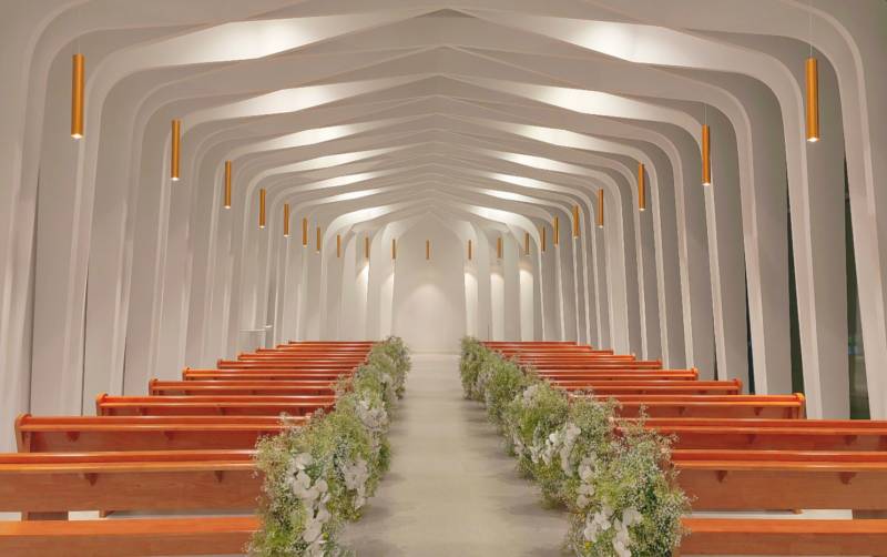 现代教堂婚礼场地图片