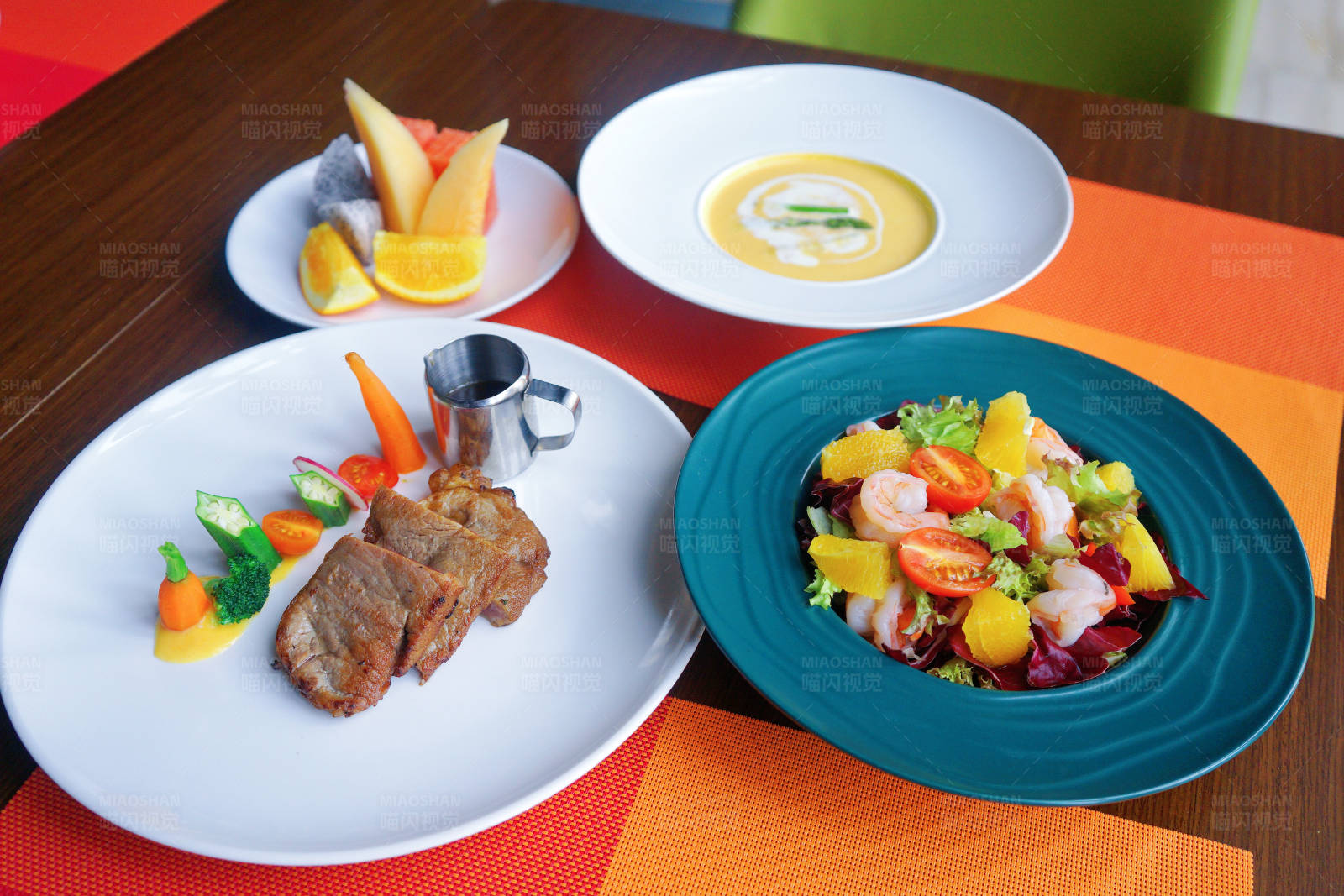 西餐牛扒套餐图片