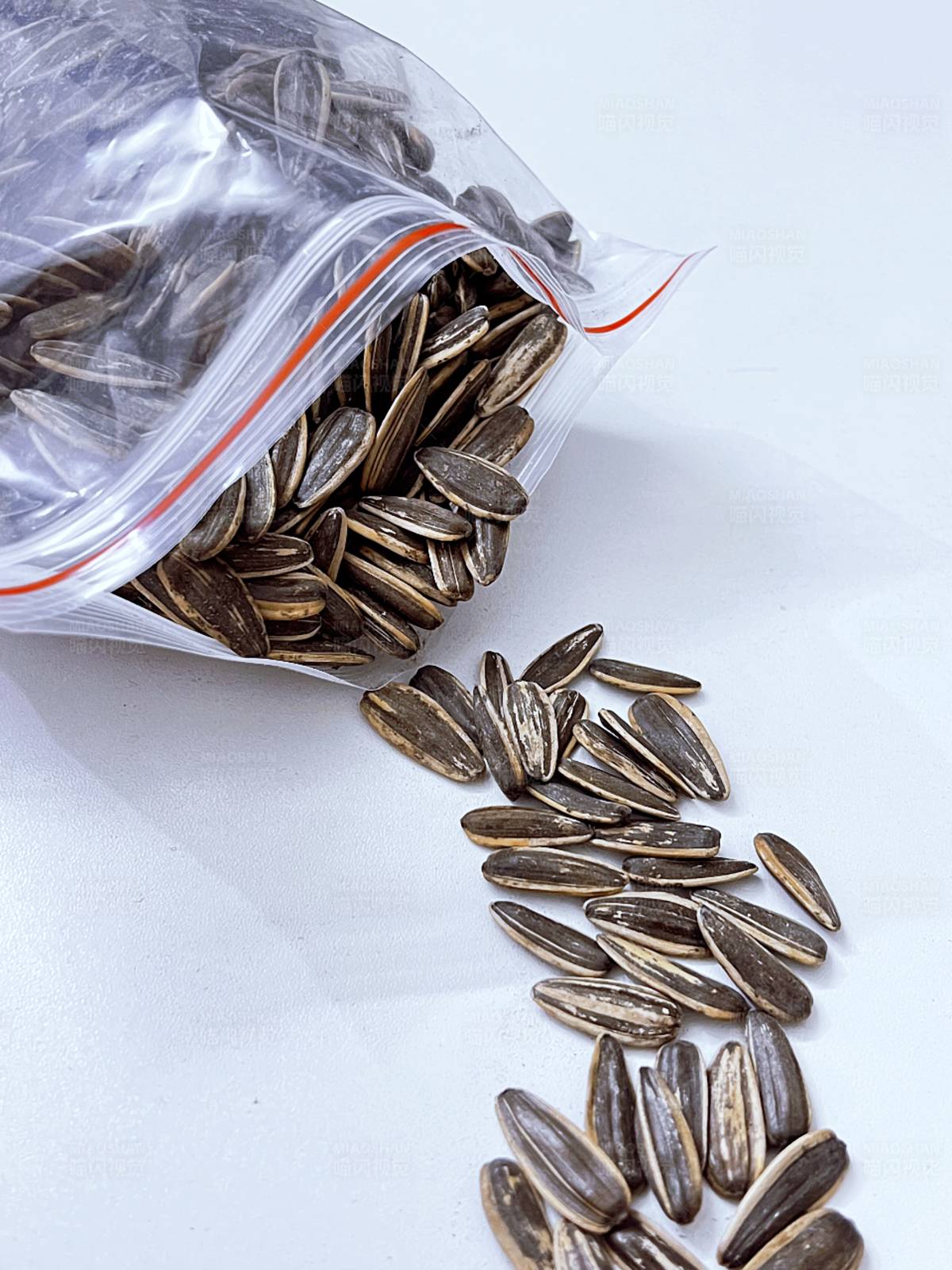 散落的葵花籽图片