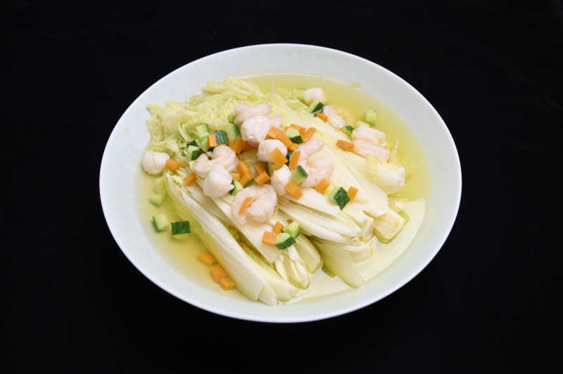 虾仁白菜汤图片