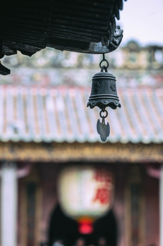 古刹风铃图片