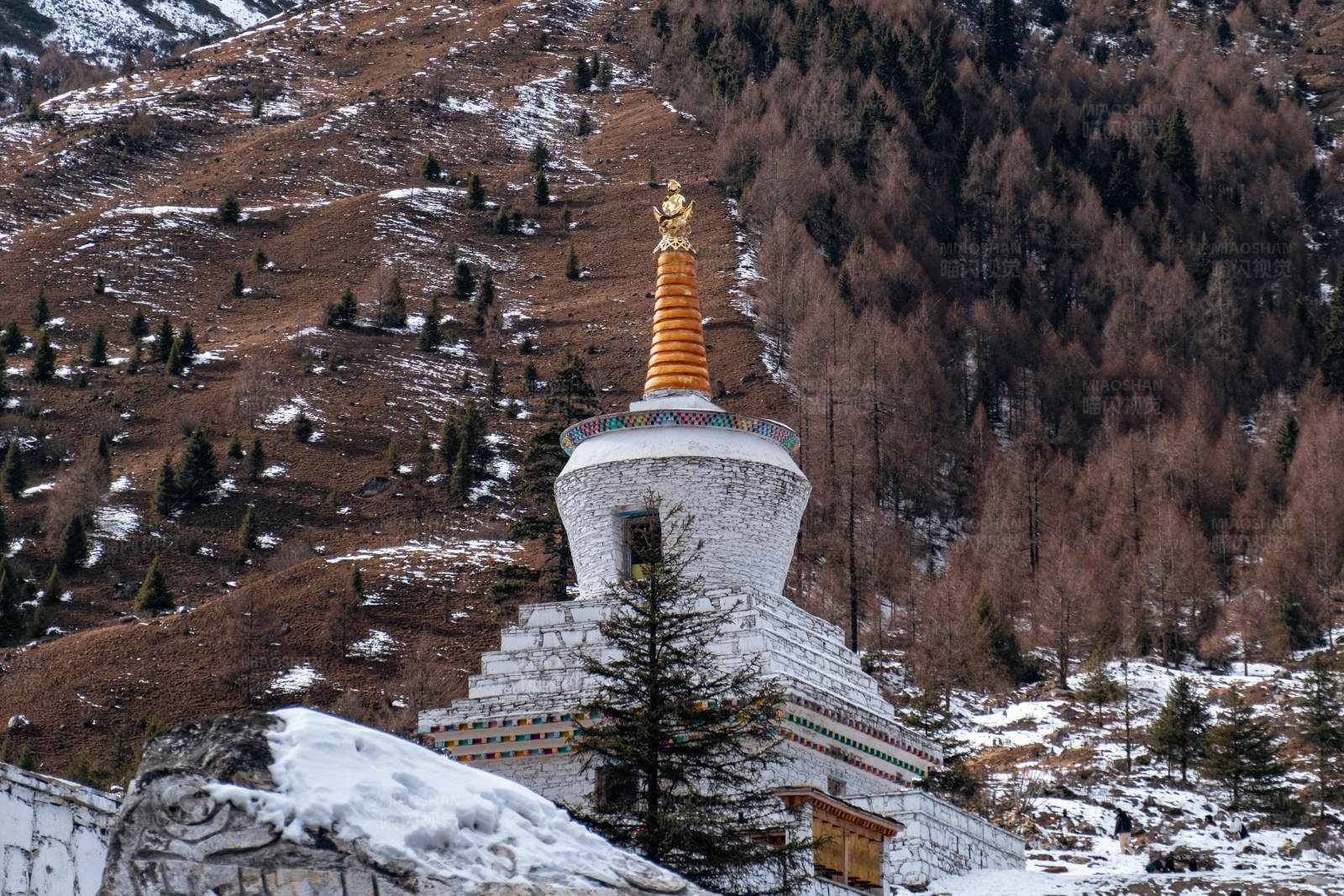 四姑娘山白塔图片