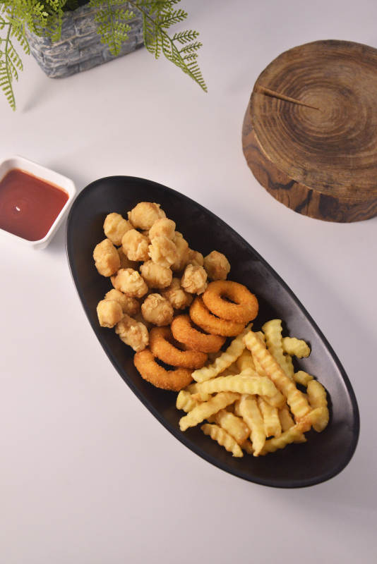 美味小吃拼盘图片