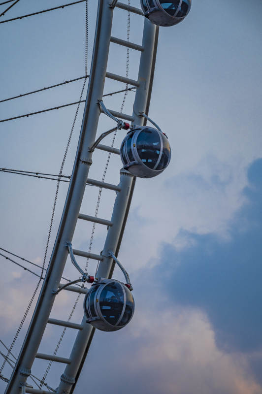 摩天轮上的黄昏图片